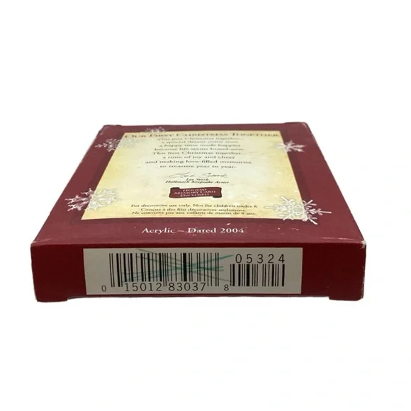 Hallmark 2004 “Our First Christmas Together” Acrylic Christmas Ornament - Picture 8 of 8